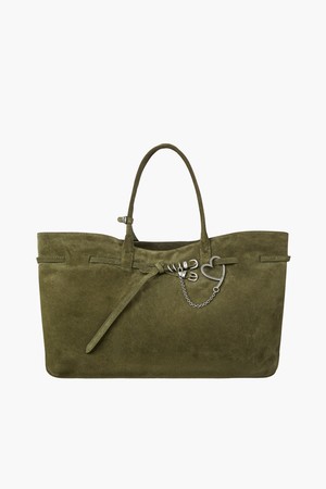 GRANDMA USED BAG XL_dark olive suede