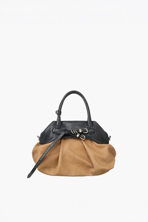 SOFT GRANDMA LAYERED MINI BAG_camel naked