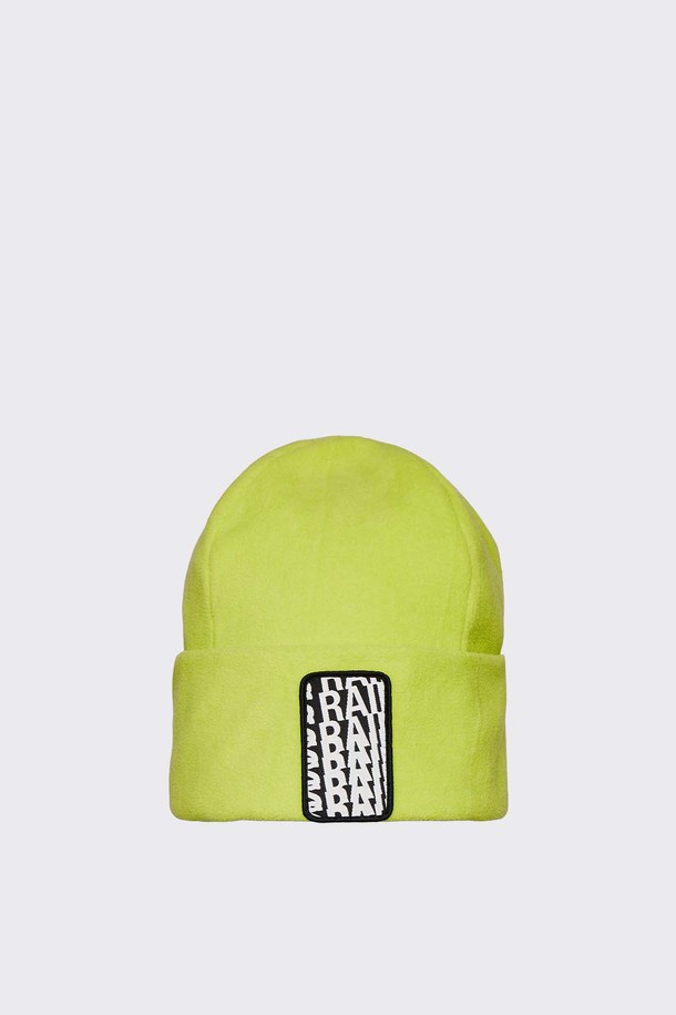 RAINS - 모자 - [RAINS] Fleece Beanie digital lime