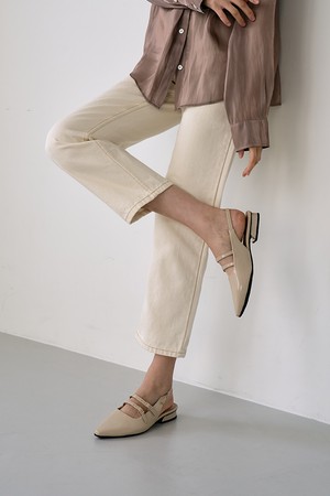 [PICCADILLY] 피카딜리 279033 슬링백 베이지페이턴트(3cm)