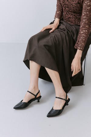 [PICCADILLY] 피카딜리 740026 슬링백힐_블랙(4cm)