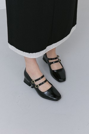 [PICCADILLY] 피카딜리 160109 메리제인 펌프스_에나멜 블랙(3.5cm)