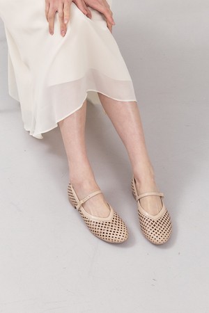 피카딜리 104033 플랫슈즈_에나멜크림(1.5cm)