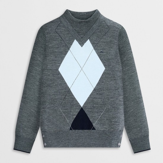 [Women] 준 패디드 스웨터_멜란지 그레이 1544328917