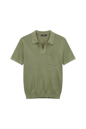 [Men Collection] 벤 오픈 카라 폴로 니트_올리브 1524128509_GREEN-a