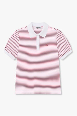 [Women] 안나 스트라이프 폴로 _레드 1546126948_RED-a