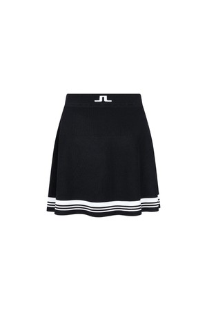 [Women] 프리다 스트라이프 니티드 스커트_블랙 1543143011_BLACK-a