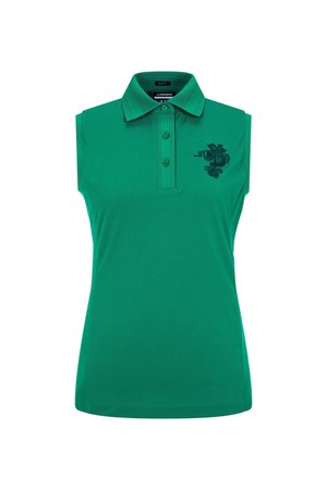 [Women] 린디 피케 슬리브리스 폴로 셔츠_그린 1543126937_GREEN-a