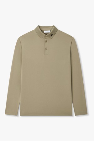 [Men] KV 롱 슬리브 폴로_카키 브라운 1516326802_BROWN-a