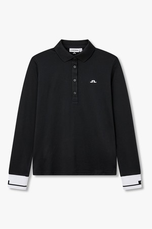 [Women] 페이튼 롱 슬리브 폴로_블랙 1546326801_BLACK-a
