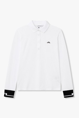 [Women] 페이튼 롱 슬리브 폴로_화이트 1546326800_WHITE-a