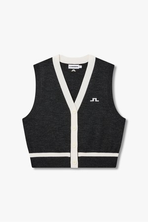 [Women] 도브 브이넥 베스트_멜란지 그레이 1546328803_GREY-a