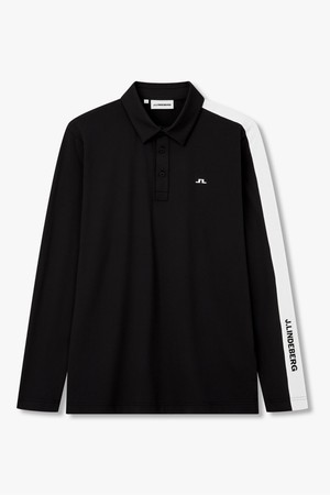 [Men] 렉스 롱 슬리브 폴로 _블랙 1516326902_BLACK-a