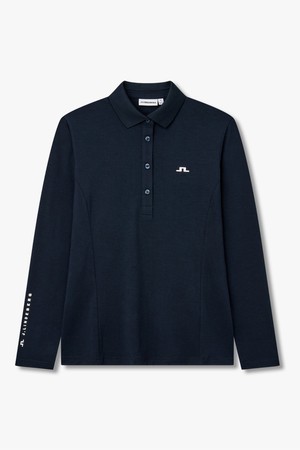 [Women] 플로어 롱 슬리브 폴로 _네이비 1546326805_NAVY-a