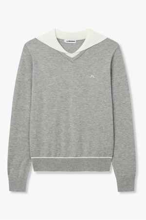 [Women] 앨바 세일러 카라 스웨터_멜란지 그레이 1546328903_GREY-a