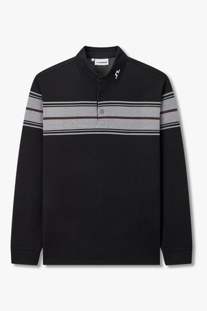 [Men] 녹스 AR 스트라이프 롱 슬리브 폴로 블랙 1516326910_BLACK-a
