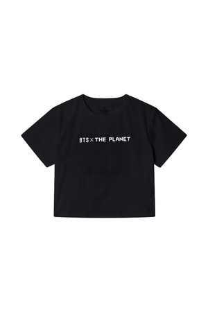 [오닐] 여성 BTS X THE PLANET COLORATION 크롭 반팔 티셔츠 HSBTS003-199
