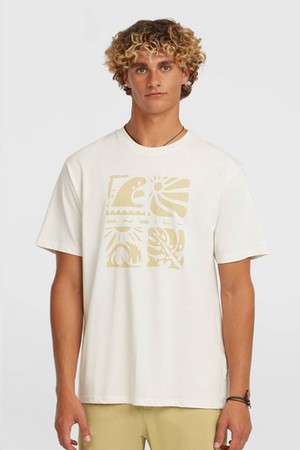[오닐] 26/SS 남성 O`NEILL MELANGE FRONT 프린트 반팔 티셔츠 OMTR6I169-100