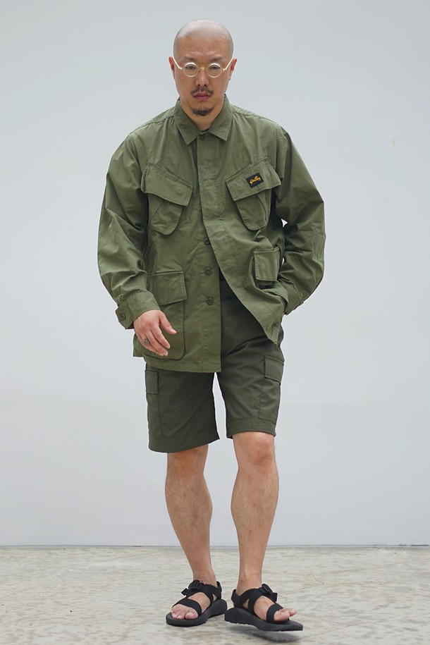 YMCL KY - 하프팬츠 - [YMCL KY] US BDU Ripstop Shorts - Olive