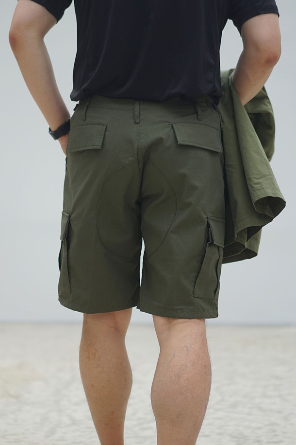 YMCL KY - 하프팬츠 - [YMCL KY] US BDU Ripstop Shorts - Olive