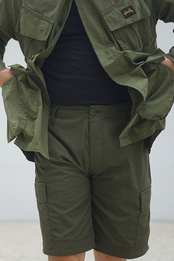 YMCL KY - 하프팬츠 - [YMCL KY] US BDU Ripstop Shorts - Olive