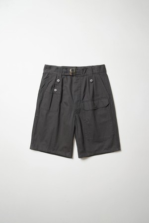 British Jungle Fatigue Shorts Pants - Charcoal