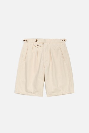 German Type Navy Tropical Short Pants - Natural