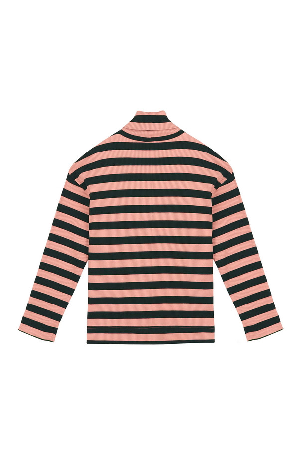                                     [FW18 Pink Panther] Stripe Turtleneck Long Sleeve(Pink)_STEREO VINYLS... 