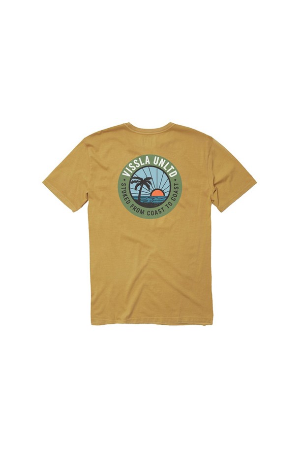 VISSLA - 반팔티셔츠 - Sun Down SS PKT Tee-OCR OCHRE