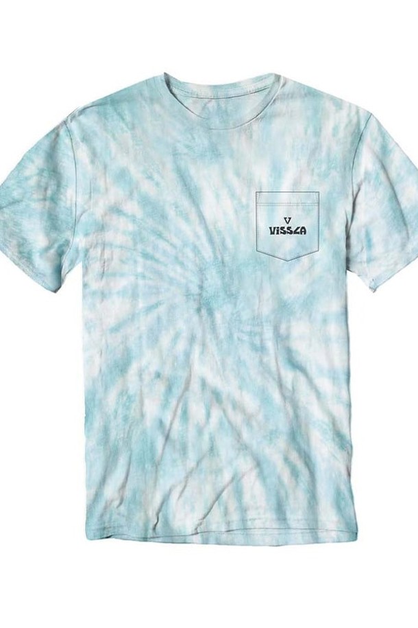 VISSLA - 반팔티셔츠 - Easy Beaks Tie Dye PKT Tee-PCB Pacific Blue