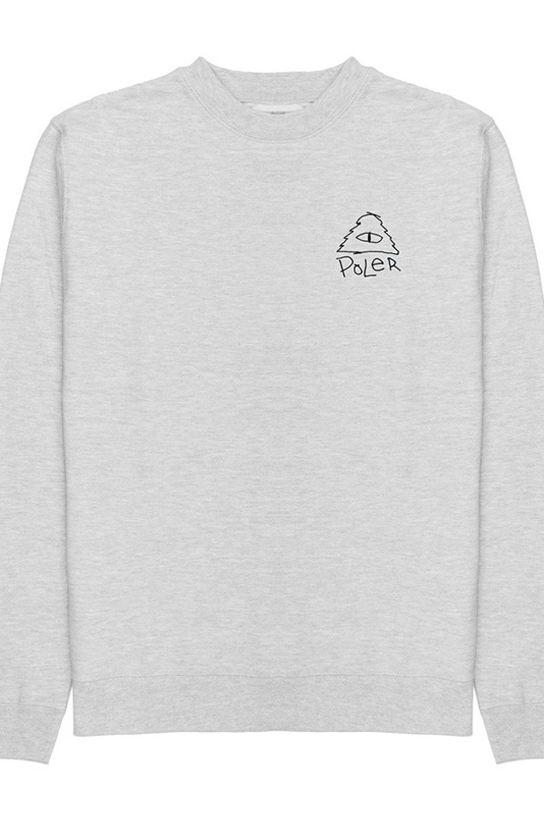 남녀 모두 착용 가능한 스크리블 크루넥 그레이 헤더 스웨트셔츠/맨투맨입니다. 면과 폴리에스테르 혼방 소재로 제작되었으며, 스크리블 및 로고 패턴이 특징입니다. #CAMPVIBES 디자인으로 일상 및 캠핑 활동에 적합하며, 봄, 가을, 겨울에 활용하기 좋은 캐주얼 스타일의 긴소매 레귤러 핏 상의입니다.
