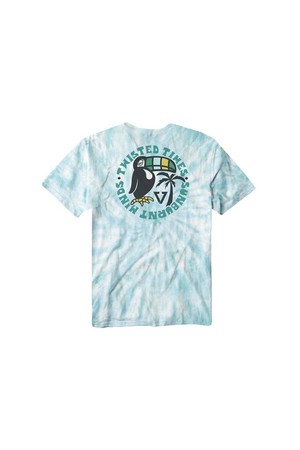 Easy Beaks Tie Dye PKT Tee-PCB Pacific Blue