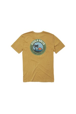 Sun Down SS PKT Tee-OCR OCHRE