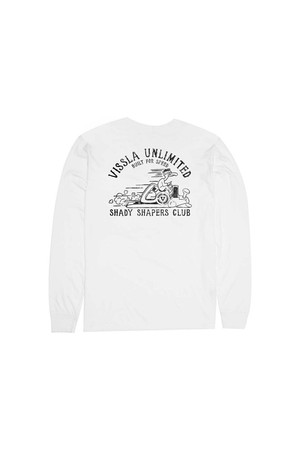 Shapers Club LS PKT Tee-WHT