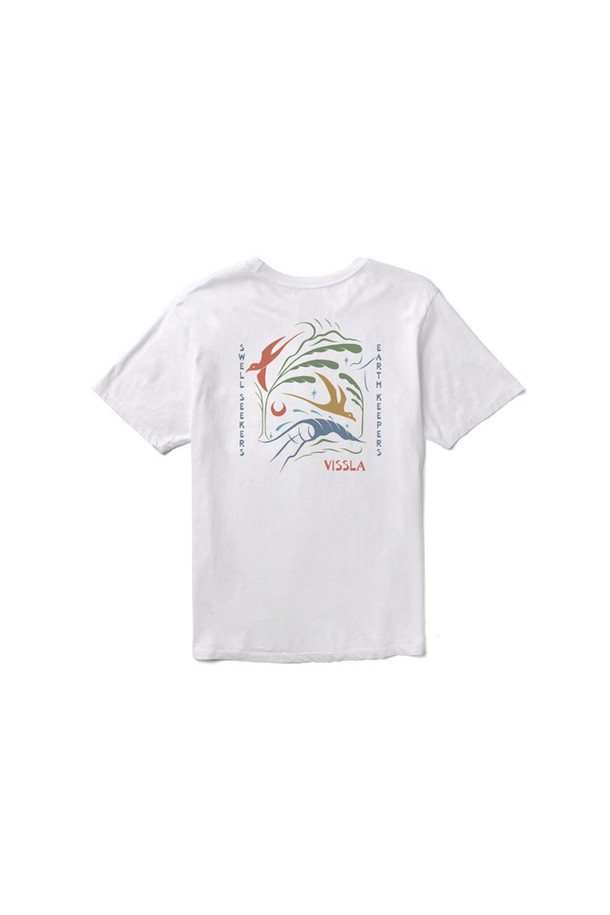 VISSLA - 반팔티셔츠 - Miyashiro Swell Seekers Organic Tee-WHT