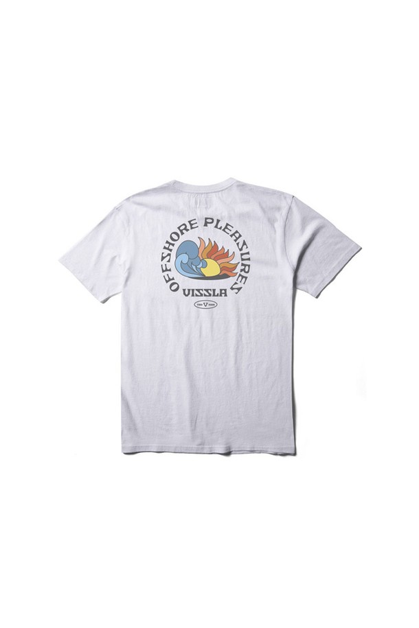 VISSLA - 반팔티셔츠 - Offshore Pleasures SS PKT Tee-WHT