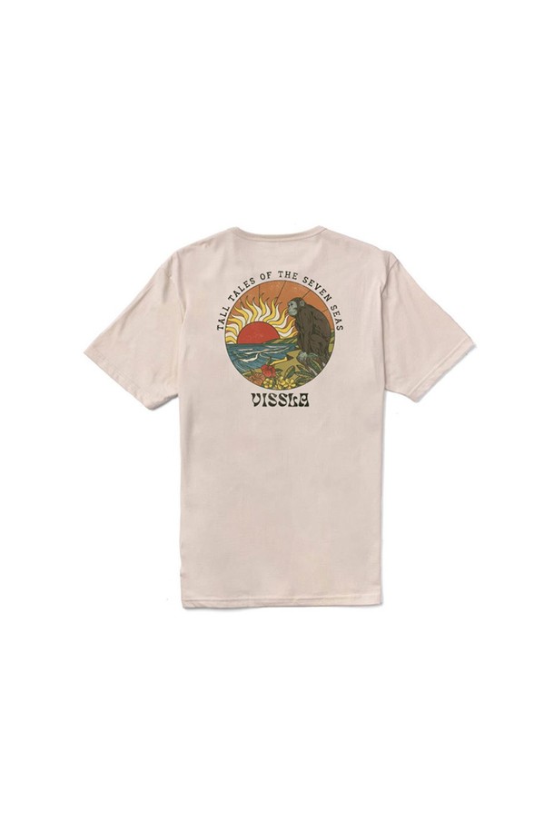 VISSLA - 반팔티셔츠 - Monkey Sea Organic Tee-WHT