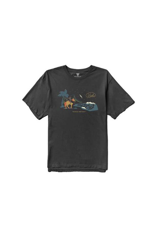 VISSLA - 반팔티셔츠 - Soren Wavy West Organic Tee-PHA