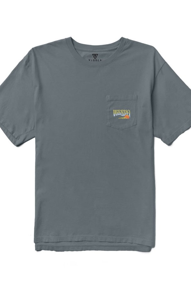 VISSLA - 반팔티셔츠 - Bali Belly Premium PKT Tee-GRA