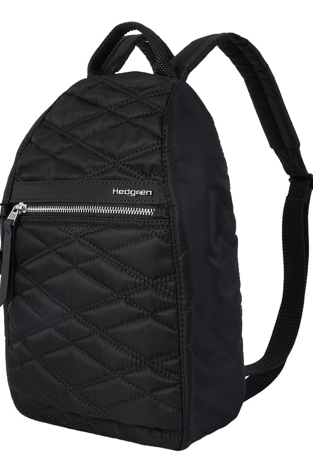 HEDGREN - 백팩 - VOGUE S 스몰 백팩 RFID NEW QUILT FULL BLACK