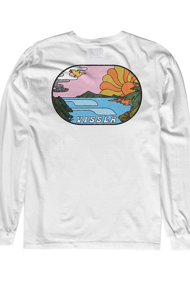 VISSLA - 긴팔티셔츠 - Portals LS Tee-WHT