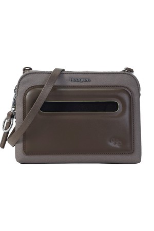 DOPPIO 더블 크로스백 RFID VINTAGE TAUPE