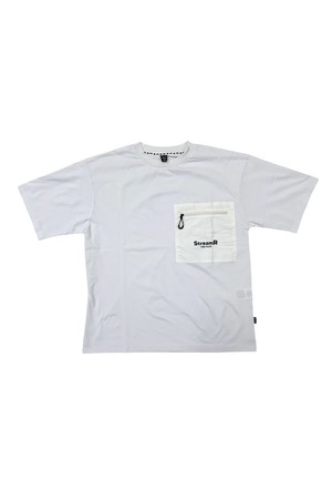 StreamR 드라이 숏 슬리브 티셔츠 OFF WHITE