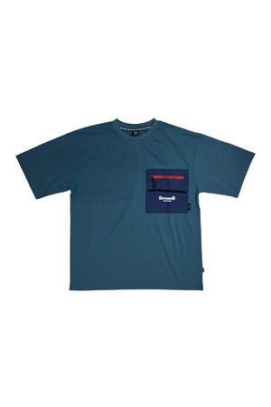 StreamR 드라이 숏 슬리브 티셔츠 BLUE GRAY