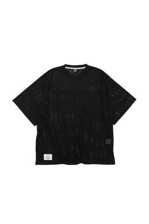 메쉬 배기 숏슬리브 BLACK