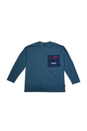 StreamR 드라이 롱 슬리브 티셔츠 BLUE GRAY