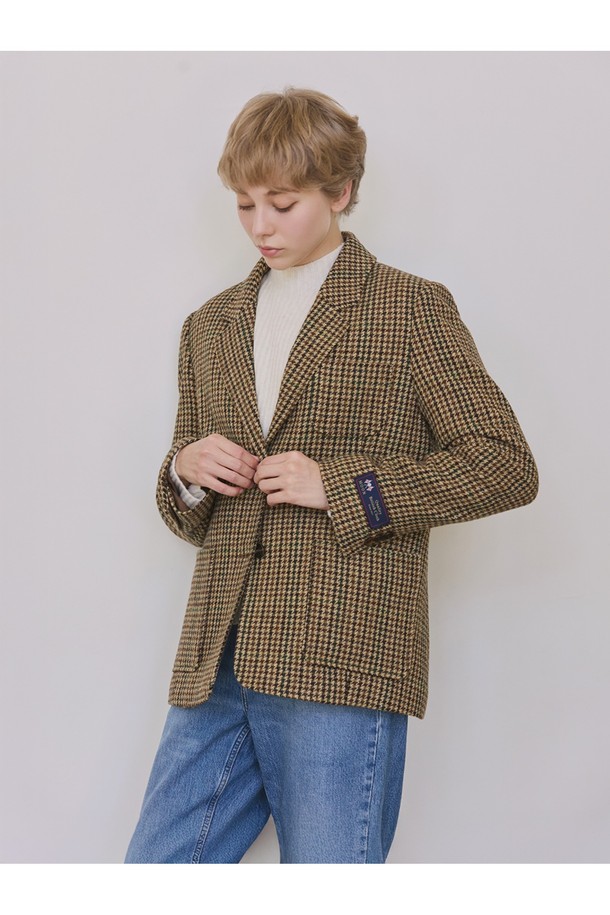 Abraham Moon - 자켓 - 하운드투스 셔틀랜드 울 자켓 - 클래식 카멜