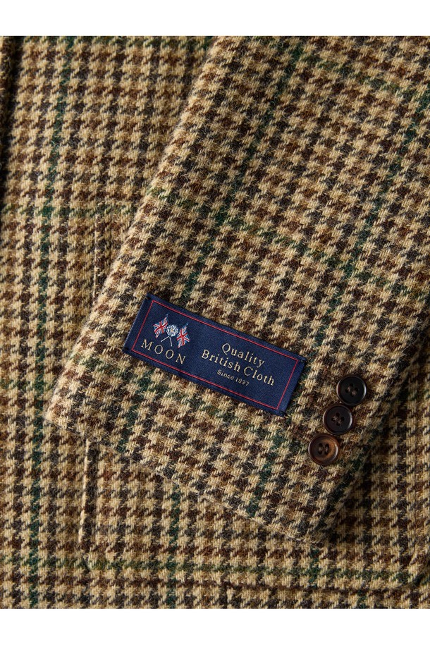 Abraham Moon - 자켓 - 하운드투스 셔틀랜드 울 자켓 - 클래식 카멜