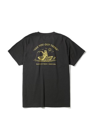 캐스트 오프 티셔츠 - 블랙 워시