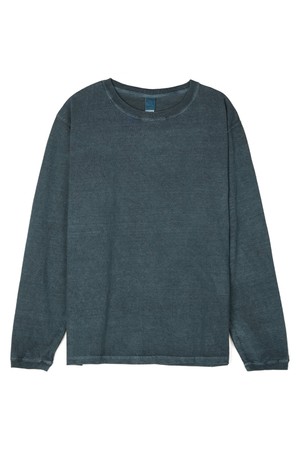 피그먼트 다잉 긴팔 티셔츠 - 슬레이트